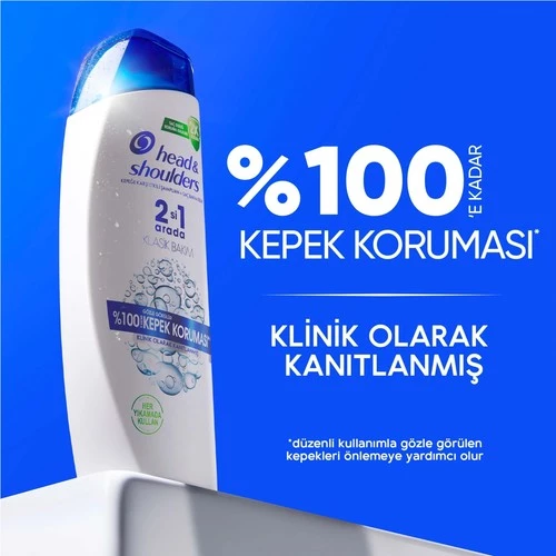 H&S Şampuan Klasik Bakım 2in1 330 Ml - 3