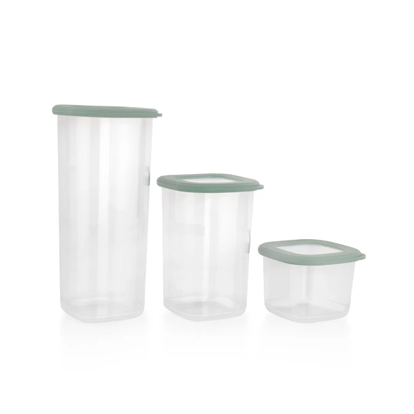 Schafer Hold 3 lü Saklama Kabı-Su Yeşili - 2