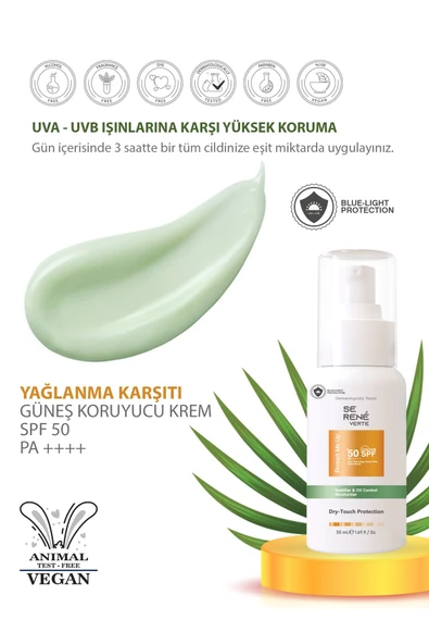 Leke Karşıtı Ve Yağlanma Karşıtı Renkli Güneş Koruyucu Krem Hybrid Filter Spf 50 - Resim 3