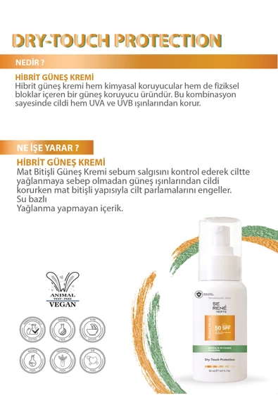 Leke Karşıtı Ve Yağlanma Karşıtı Renkli Güneş Koruyucu Krem Hybrid Filter Spf 50 - Resim 5