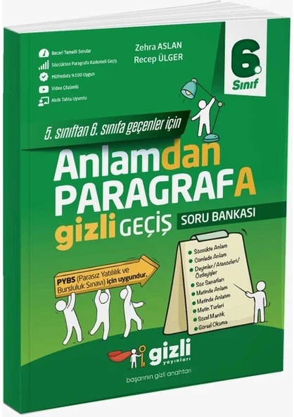 GİZLİ YAYINLARI 6. Sınıf Anlamdan Paragrafa Gizli Geçiş