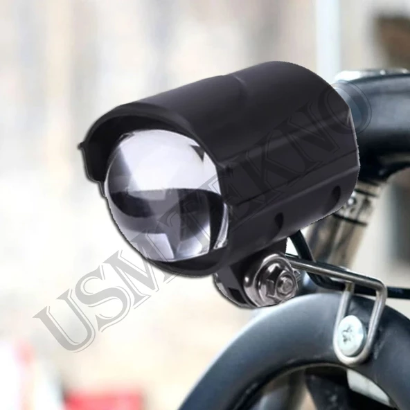 E Bike Led Far Elektrikli Scooter Farı Elektrikli Motosiklet E Bisiklet Far + Korna 36v-60v-Uyumlu - 5