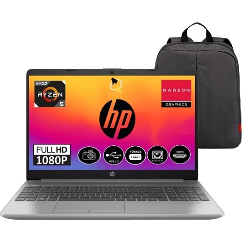 Hp 255 G9 Amd Ryzen 5 5625U 16 GB 512 GB SSD W11 Pro 15.6 Fhd RJ45 Taşınabilir Bilgisayar 9M3G7AT+SNERTECH Çanta