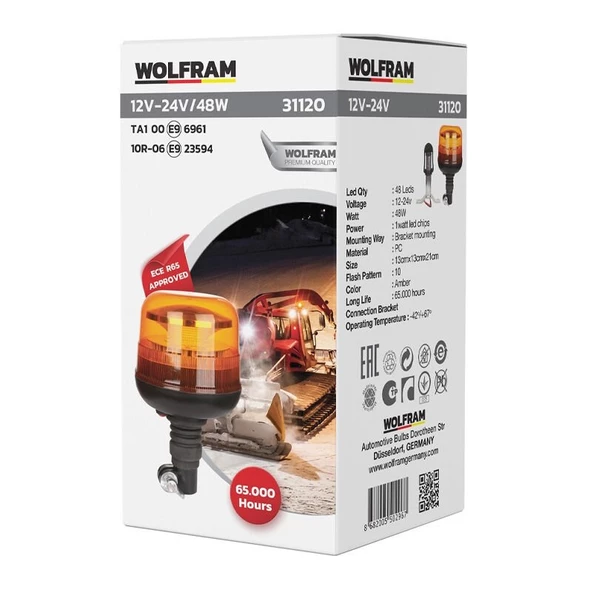 Wolfram Ledli Döner Lamba 12V 31120 - 2