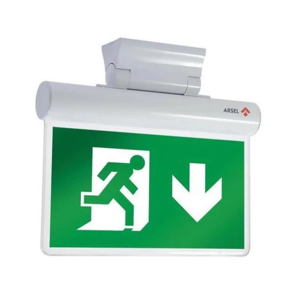 Arsel Sfs SFS20-3-L Acil Çıkış Yönlendirme Armatürü Şebekeden Yanan 8xF LED ürün görseli 1