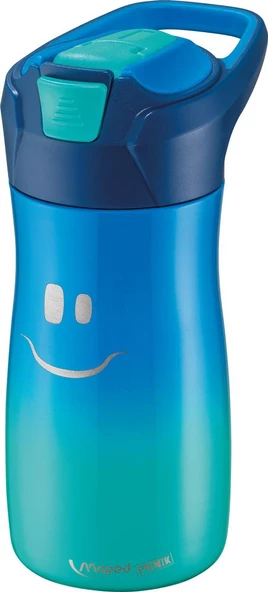 Maped Picnik Gülen Yüz Figürlü Çelik Matara 580 ml Kırmızı-Mavi - 5