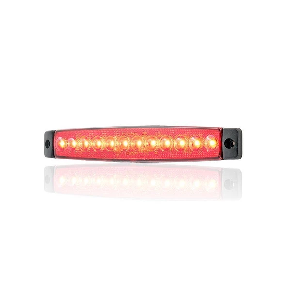 Sanel 24V Üniversal Parmak 12 Led Basamak Kırmızı SBC24R12 - 4