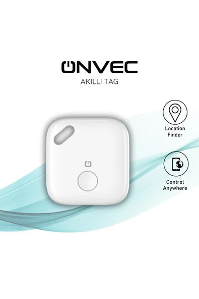 ONVEC Smart Tag Beyaz Akıllı Takip Cihazı