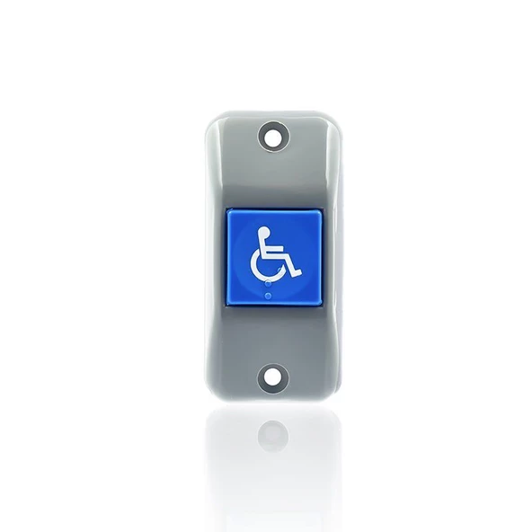 Sanel Buton Gri Zemin Kırmızı Düğme Düz Tip Yüzey Montaj Stop İşareti SSB870 - 2