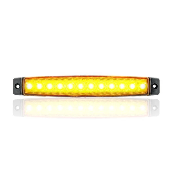 Sanel 24V Üniversal Parmak 12 Led Basamak Sarı SBC24Y12 - 2