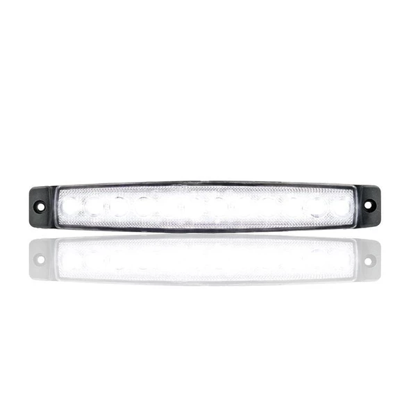 Sanel 24V Üniversal Parmak 12 Led Basamak - Yan Beyaz SBC24W12 - 2