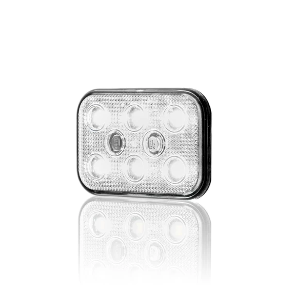 Sanel Çakarlı 12-24V Universal Kare 6 Led Dış Mekan Uyumlu Beyaz SBDF6W - 4