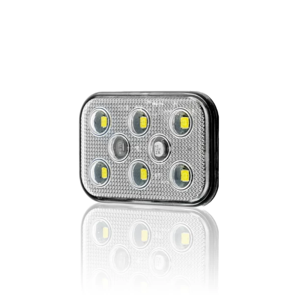 Sanel Çakarlı 12-24V Universal Kare 6 Led Dış Mekan Uyumlu Beyaz SBDF6W - 3