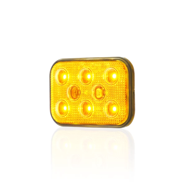 Sanel Çakarlı 12-24V Universal Kare 6'Led Dış Mekan Uyumlu Sarı SBDF6Y - 4