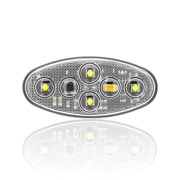 Sanel 24V Universal Elips 6 Led Dış Mekan Uyumlu Beyaz SBE24W6