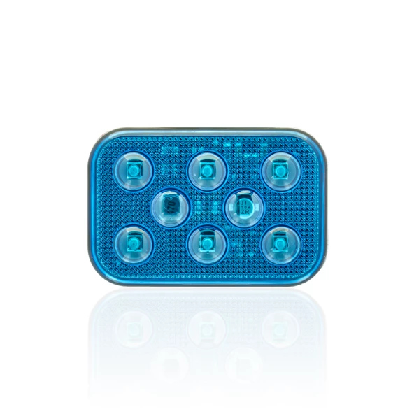 Sanel Çakarlı 12 - 24V Universal Kare 6 Led Dış Mekan Uyumlu Mavi SBDF6B - 3