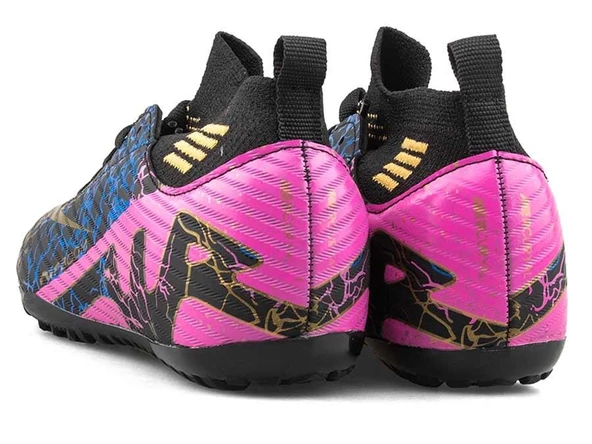 Potinonline Laliga 565 Çocuk Renkli Çoraplı Halısaha Ayakkabısı - 7