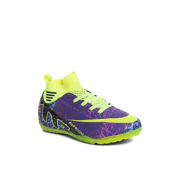 Potinonline Laliga 565 Çocuk Renkli Çoraplı Halısaha Ayakkabısı - 10