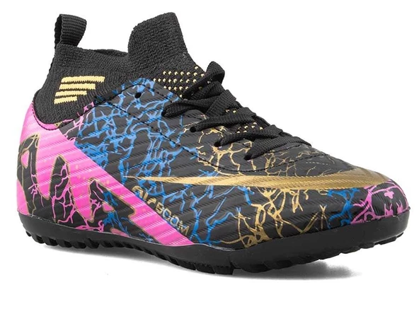 Potinonline Laliga 565 Çocuk Renkli Çoraplı Halısaha Ayakkabısı - 5