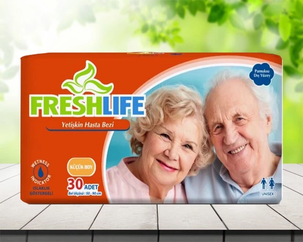 Freshlife Belbantlı Küçük Boy (S) 30'lu 1 Paket Yetişkin Hasta Bezi