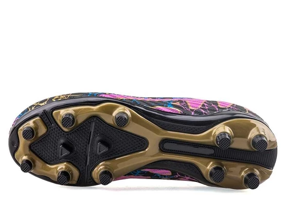 Potinonline Laliga 565 Çocuk Renkli Çoraplı Krampon - 4