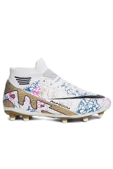 Potinonline Laliga 565 Çocuk Renkli Çoraplı Krampon - 5