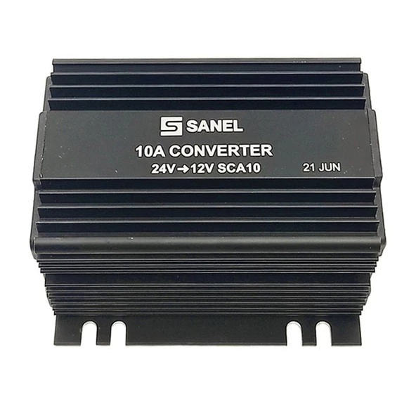 Sanel Konvertör 10 Amper 24V12V Voltaj Düşürücü Radyo Hafızalı SCA10M