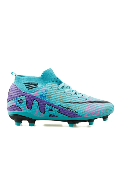 Potinonline Laliga 565 Çocuk Renkli Çoraplı Krampon - 9