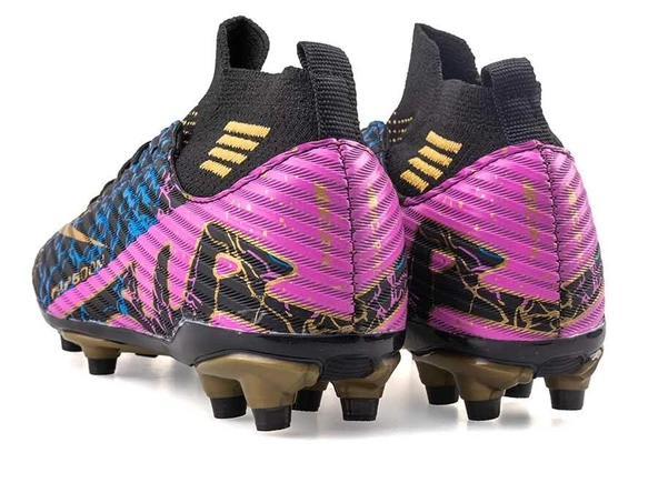 Potinonline Laliga 565 Çocuk Renkli Çoraplı Krampon - 3