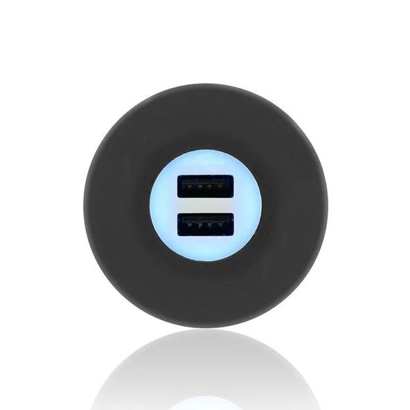 Sanel Usb Şarj Ünitesi Üniversal 12V24V 2Amp Mavi Ledli Suc2B SUC2B - 3