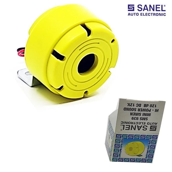 Sanel Oto Alarm Mini Siren 12V 120Db Smd939 SMS939 - 2