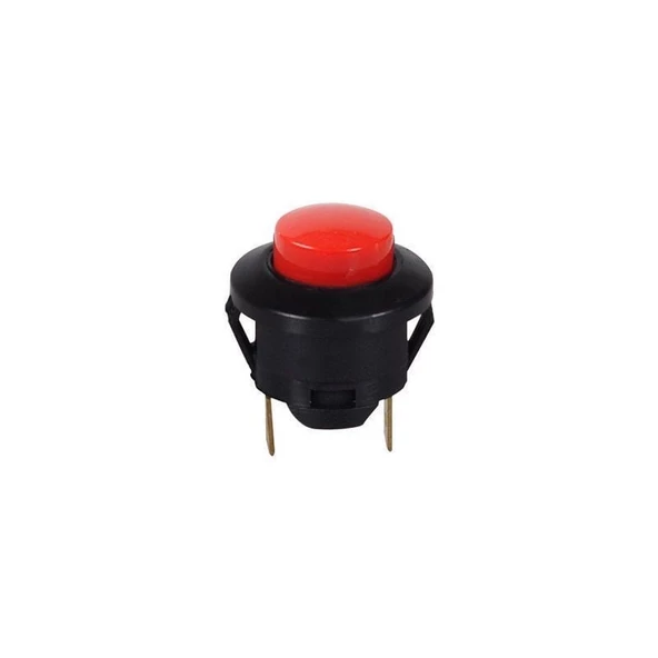 Aksa Plastik Buton Kendinden Kilitli . Somunsuz. Kırmızı - 07-006/K