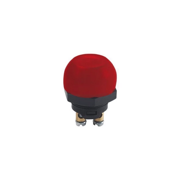 Aksa Plastik Buton M22X1 Klemensli.Kırmızı Şapkalı - 07-016/K