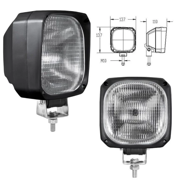 Cat İş Makinası Çalışma Lambası Oval Köşeli - 1068964 - 3