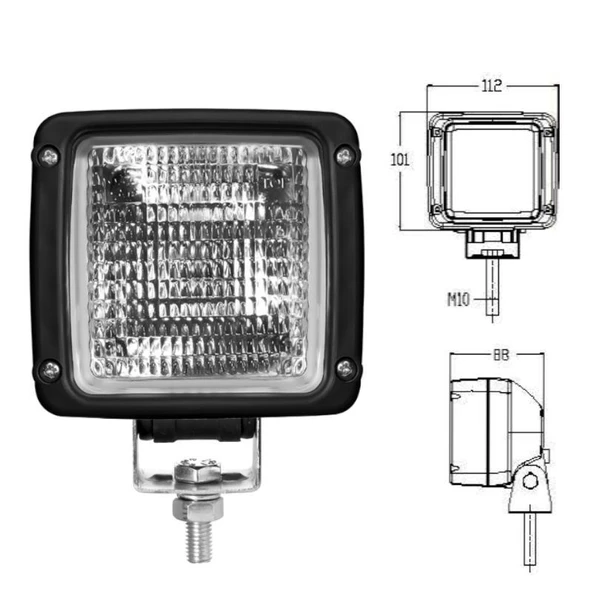 Jcb Kare Çalışma Lambası Kablolu - 838120-K - 3