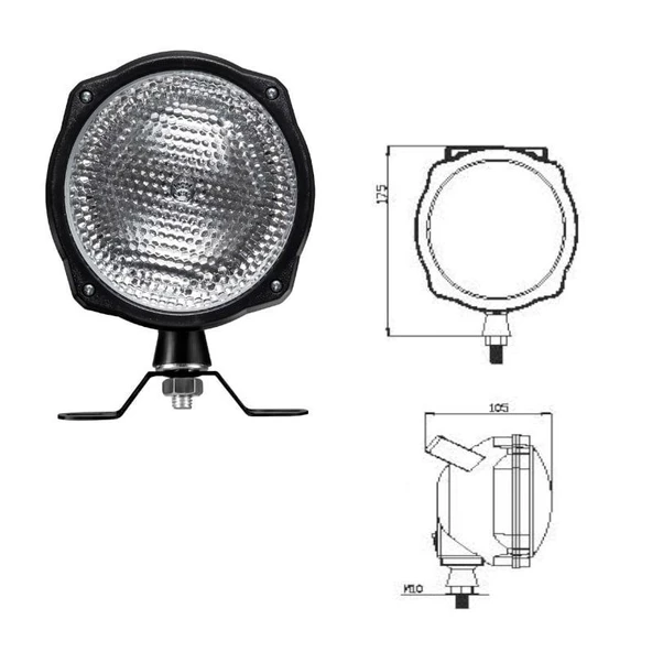 Kulplu Anahtarlı Çalışma Lambası Bareketli - 712110-B - 2