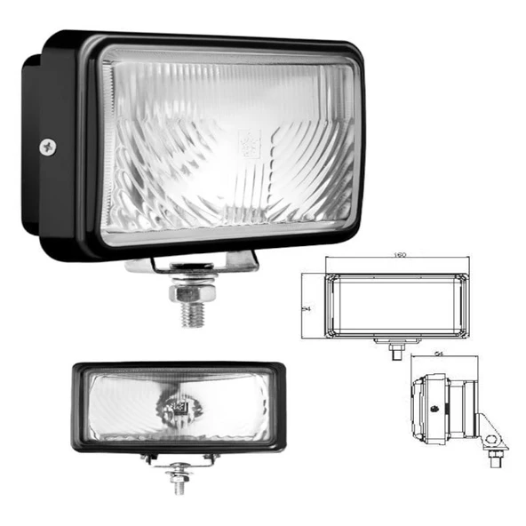 İş Makinesi Kabin Lambası Metal Gövdeli Ortadan Bağlantı - 712121 - Resim 3