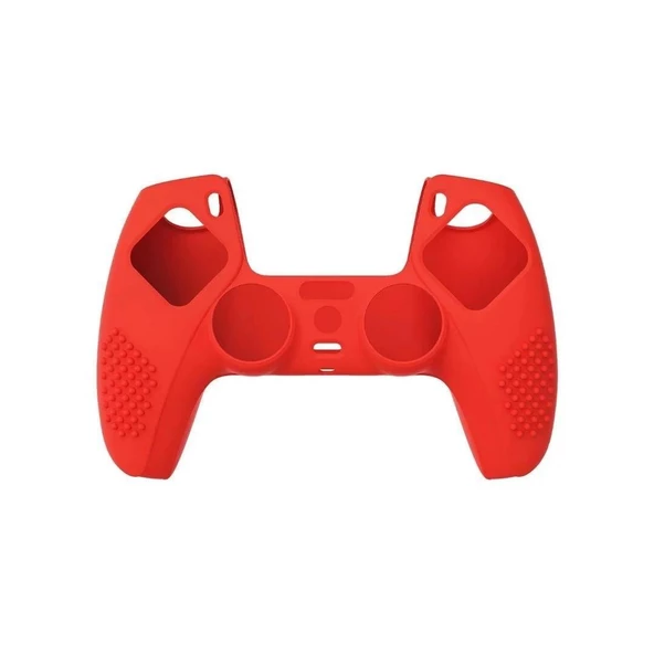 Cosmostech PS4 Controller Joystick Oyun Kolu Gamepad Uyumlu - Silikon Koruyucu Cover Kırmızı