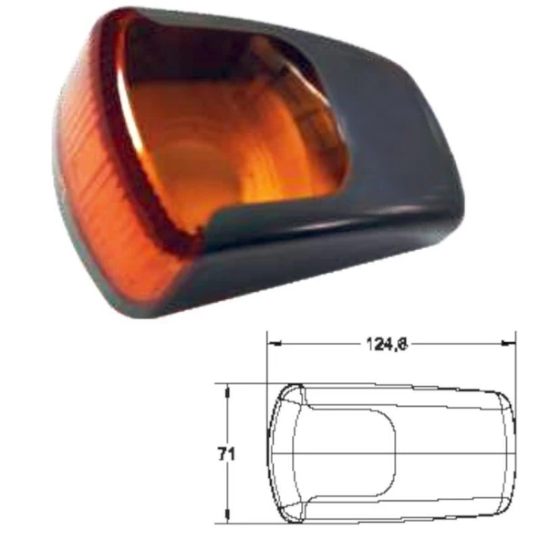 Uzun Tip Yan İşaret Lambası Ampül Soketli - 201411-SKT - 2