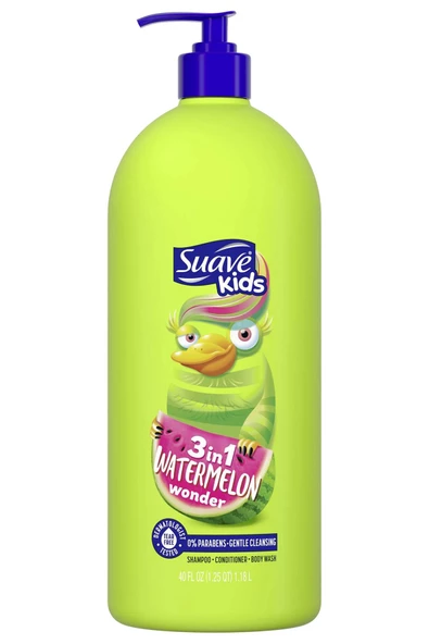 Suave Kids Karpuz 3ü 1 Arada Çocuk Şampuanı 1180ML