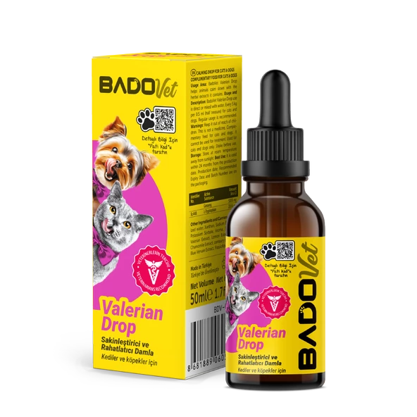 Bado Valerian Drop Kedi Ve Köpekler İçin Sakinleştirici Damla 50 ML - 2