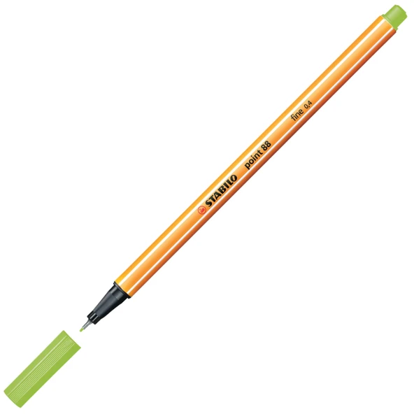Stabilo Point 88 Fineliner 0.4mm Keçe Uçlu Kalem  88/033 Floresan Yeşil ürün görseli