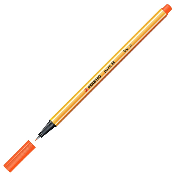 Stabilo Point 88 Fineliner 0.4mm Keçe Uçlu Kalem  88/54 Turuncu