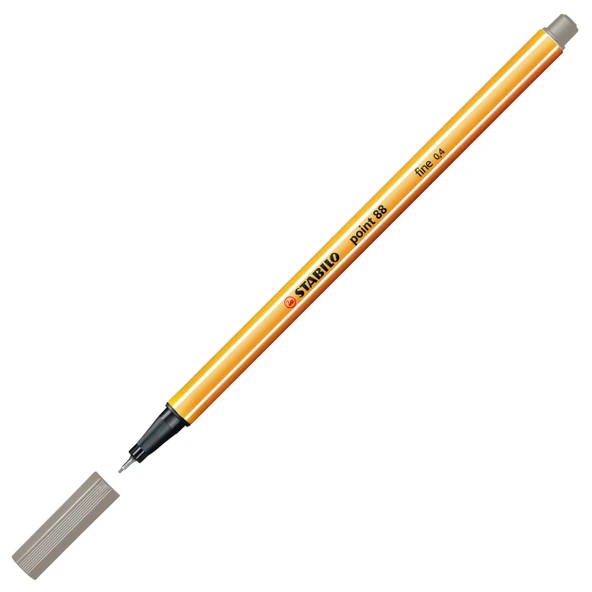 Stabilo Point 88 Fineliner 0.4mm Keçe Uçlu Kalem  88/94 Açık Gri