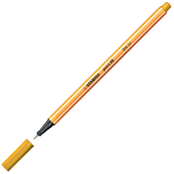 Stabilo Point 88 Fineliner 0.4mm Keçe Uçlu Kalem  88/44 Sarı ürün görseli