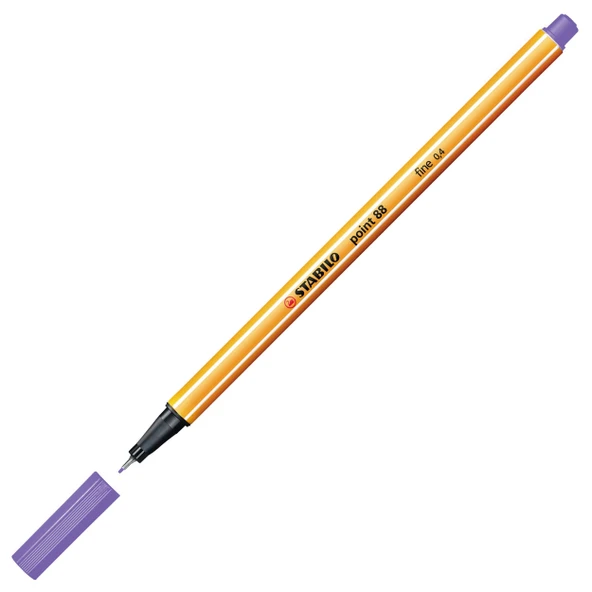 Stabilo Point 88 Fineliner 0.4mm Keçe Uçlu Kalem  88/55 Mor