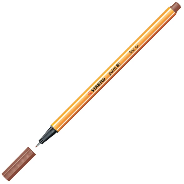 Stabilo Point 88 Fineliner 0.4mm Keçe Uçlu Kalem  88/38 Kan Kırmızısı
