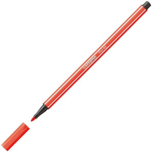 Stabilo Pen 68 1.0mm Keçe Uçlu Kalem  68/40 Açık Kırmızı