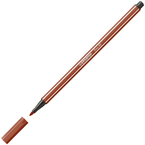 Stabilo Pen 68 1.0mm Keçe Uçlu Kalem  68/38 Kan Kırmızısı