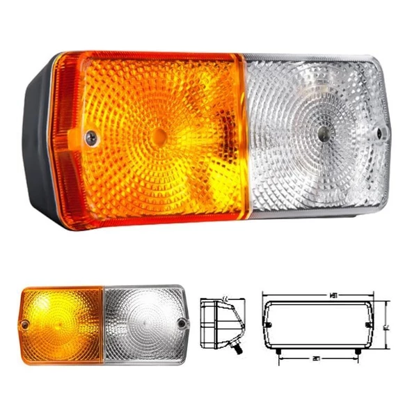 Ön Park Lambası Y.M.Güneş Desenli Sol 240-285 - 712220-LH - 4